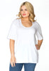 T-shirt A-line VISCOSE - white 