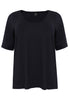 T-shirt A-line VISCOSE - blue - #4