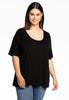 T-shirt A-line VISCOSE - black 