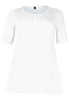 Tunic flare fit COTTON - white  - #4