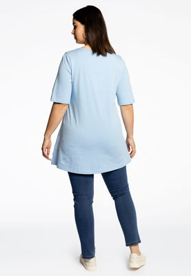 Tunic flare fit COTTON - light blue - #3