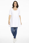 Tunic wide bottom COTTON - white 