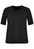 T-shirt v-neck relax fit COTTON - black 