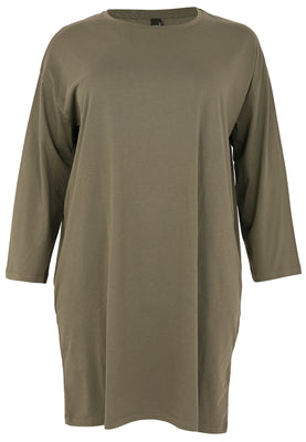 Tunic wide COTTON - green  - #1