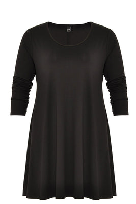 Tunic wide bottom VISCOSE - black  - #3