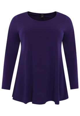 Tunic long sleeve flare DOLCE - purple  - #4