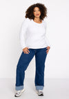 Tunic tight fit COTTON - white 