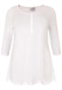 Tunic flare fit buttons COTTON - white  - #4