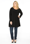 Tunic  wide bottom DOLCE - black 