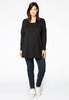 Tunic  flare buttons COTTON - black  - #2