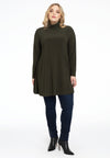 Tunic with col wide bottom - dark green