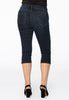 Cropped capri jeans blue - dark indigo - #2