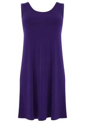 Dress sleeveless wide DOLCE - purple  - #4