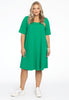 Dress A-line COTTON - green  - #2