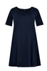 Dress A-line COTTON - blue - #4