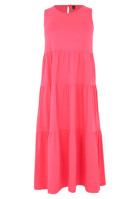 Dress puckering COTTON - pink - #4