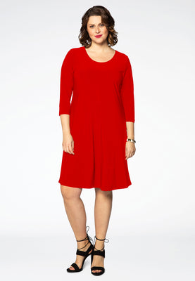 Dress A-line DOLCE - red  - #2