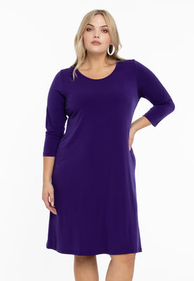 Dress A-line DOLCE - purple  - #1