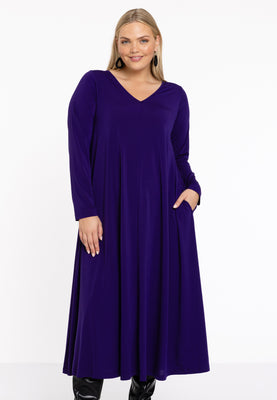 Dress Swing long sleeve DOLCE - purple  - #1