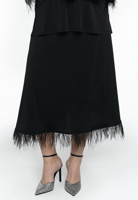 Skirt feathers DOLCE - black  - #1