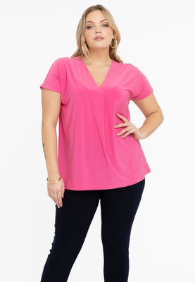 Shirt central pleat DOLCE - pink - #1