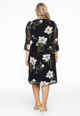 Dress A-line CAMELLIA - black  - #3