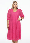 Dress A-line LACE - pink