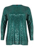 Tunic square paillette - green  - #4