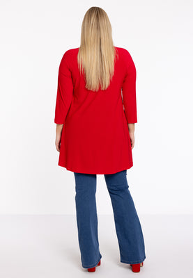 Tunic Wide Bottom Draped Neck DOLCE - red  - #3