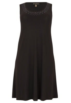 Dress Sleeveless Strass DOLCE - black  - #4