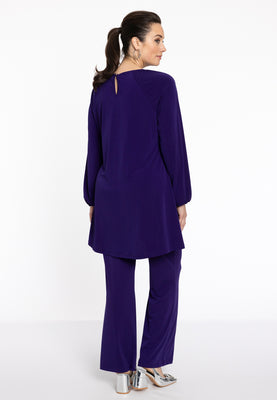 Tunic wide bottom cut-out DOLCE - purple  - #3