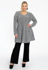 Tunic wide bottom PAILLET - silver