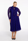 Dress A-line volants LACE - purple 