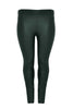 Legging full stretch leather - green 