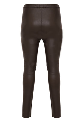 Legging full stretch leather - brown - #3