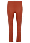 Legging full stretch leather - mid brown