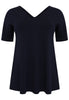 Tunic V flare COTTON - blue - #4