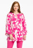 Tunic wide bottom keyhole FREESIA - pink