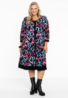 Jurk  met pofmouw HEARTS - black 