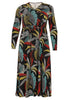 Wrap Dress PALM LEO - black  - #4