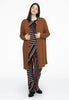 Cardigan long knitted - brown - #2