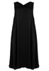 Dress swing SATIN - black  - #4