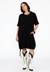 Tunic drawstring COTTON - black 