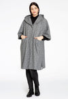 Poncho HERRINGBONE - grey 