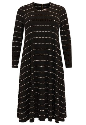 Dress zipped back TRICOT - black  - #3