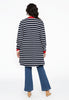 Cardigan red pockets BRETON - blue - #3