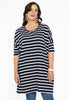 Dress wide T BRETON - blue