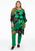 Dress bat sleeve SPLITLEAVE - green  - #2