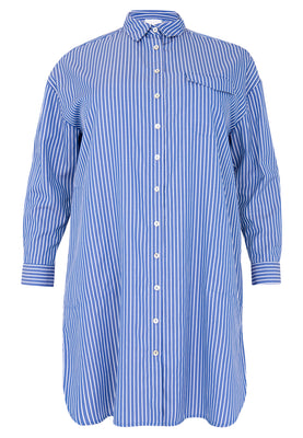 Blouse-dress SMALL STRIPE - blue - #4