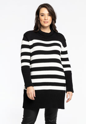 Pullover Breton Stripe - black  - #1